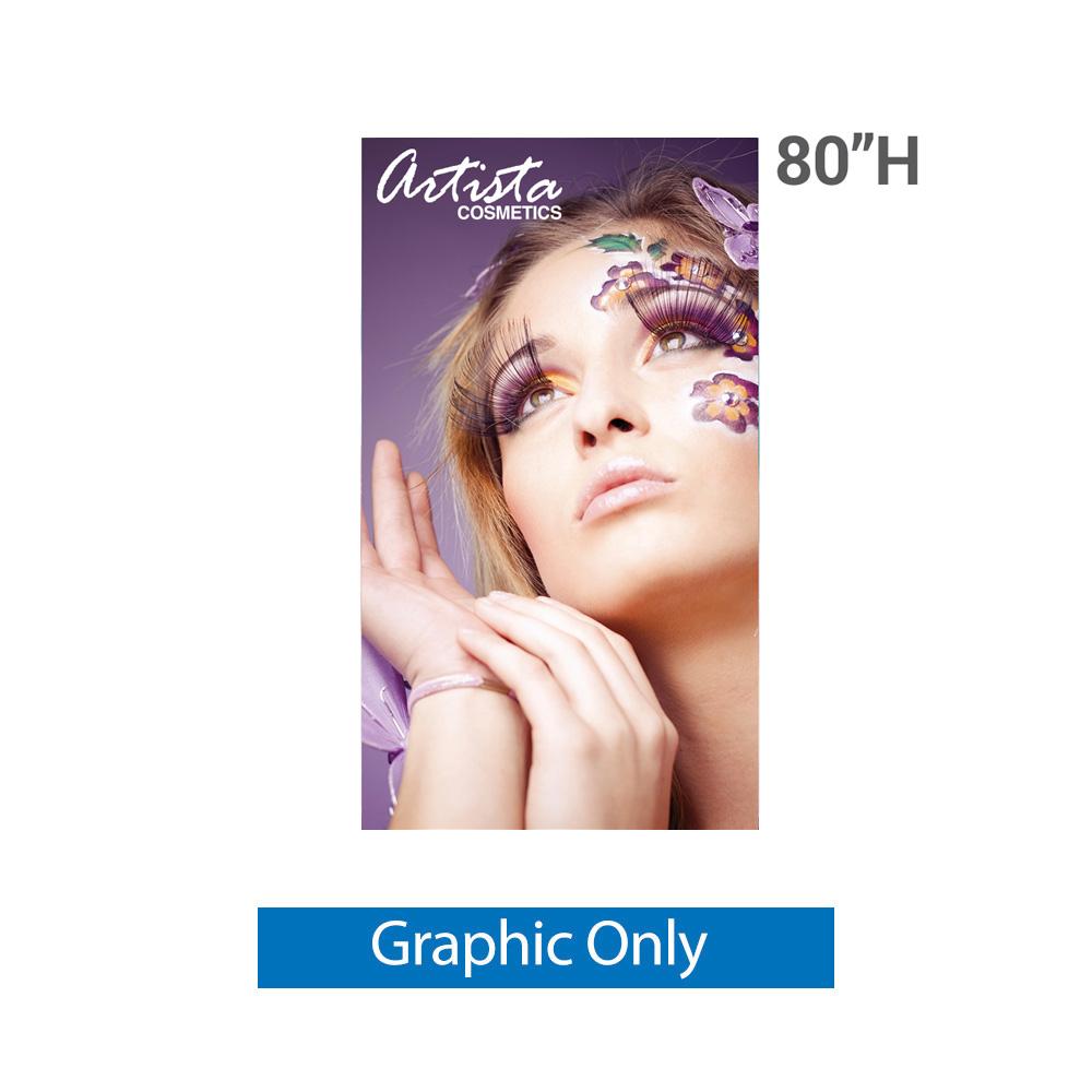 48 in. SilverStep Retractable Banner Stand — Graphic Only / 80 inches